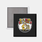Ckyard Eier Dealer Grappig Kip Design  Magneet (Voorkant / Achterkant)