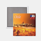 CL014 CHILE, Viña del Mar, Amerika, Fridge Magneet (Voorkant / Achterkant)