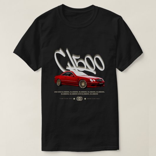  CL500 | T-SHIRT BLACK (Design voorkant)