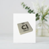 Cl-chloor Briefkaart (Staand voorkant)