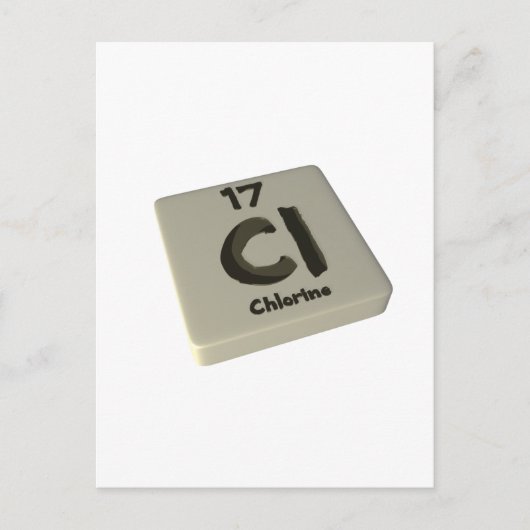 Cl-chloor Briefkaart (Voorkant)