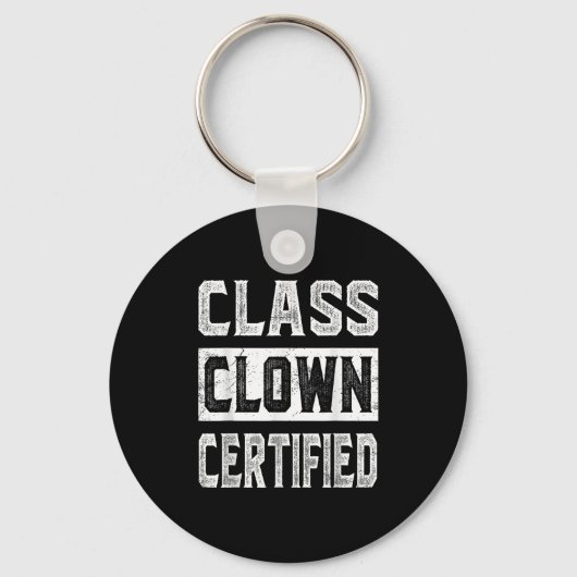 CL Clown gecertificeerd Motivatie docent student Sleutelhanger (Voorkant)
