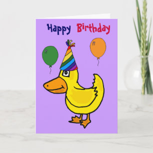 CL- Just Ducky Verjaardag Kaart