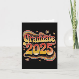 CL of 2025 Afstuderen Retro Rainbow Groovy Vibes L Kaart