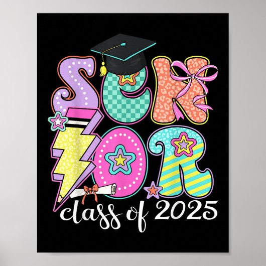 CL of 2025 Coquette Senior 2025 Afstuderen Terug n Poster (Voorkant)