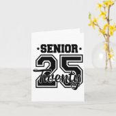 CL of 2025 Senior 2025 Afstuderen of eerste dag va Kaart (Gele Bloem)