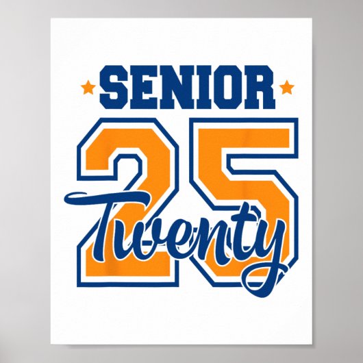 CL of 2025 Senior 2025 Afstuderen of eerste dag va Poster (Voorkant)