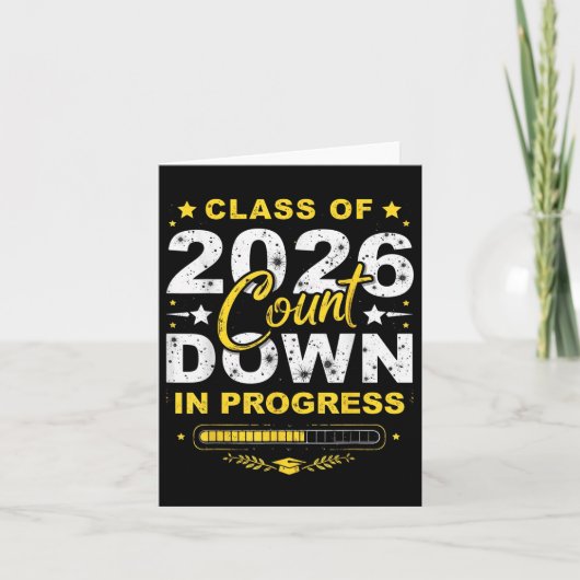 CL of 2026 Count Down Afstuderen Fun eerste dag va Kaart (Voorkant)