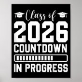 Cl Of 2026 Countdown In Progress Senior Graduate  Poster (Voorkant)