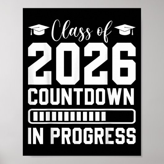 Cl Of 2026 Countdown In Progress Senior Graduate  Poster (Voorkant)