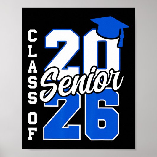 Cl Of 2026 Senior 2026 Back To School 2025 Graduat Poster (Voorkant)