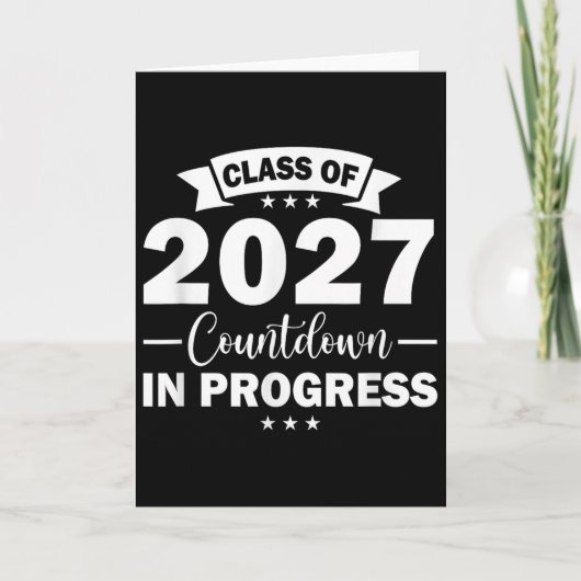 Cl Of 2027 Countdown In Progress Fun First Day Jun Kaart (Voorkant)