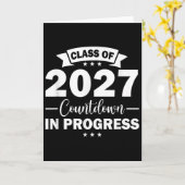 Cl Of 2027 Countdown In Progress Fun First Day Jun Kaart (Gele Bloem)