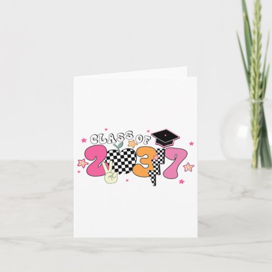 CL of 2037 Pre K Grow with ME Afstuderen Groovy Kaart (Voorkant)