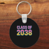 Cl Of 2038 Grow With Me Funny Kindergarten To Grad Sleutelhanger (Voorkant)