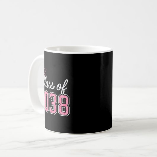 CL of 2038 Grow With Me Kindergarten Roze Coquette Koffiemok (Voorkant links)