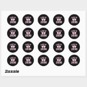 CL of 2038 Grow With Me Kindergarten Roze Coquette Ronde Sticker (Vel)