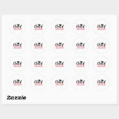 CL of 2038 Grow With Me Kindergarten Roze Coquette Ronde Sticker (Vel)