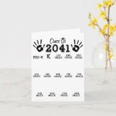 CL of 2041 Grow with ME Shirt Handprint Pre-K 12th Kaart (Gele Bloem)