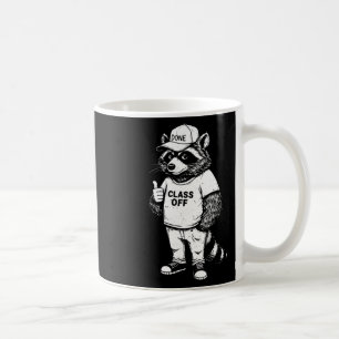 Cl Off Funny Raccoon Afstuderen voor Student T Koffiemok