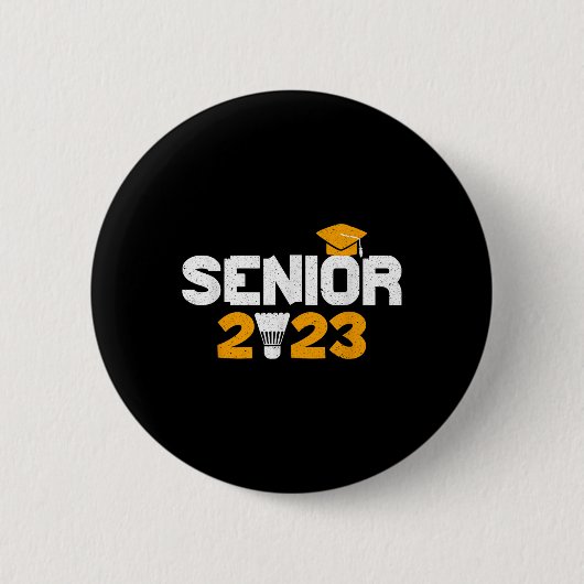CL van 2023 Badminton Afstuderen 2023 Afstudeerder Ronde Button 5,7 Cm (Voorkant)