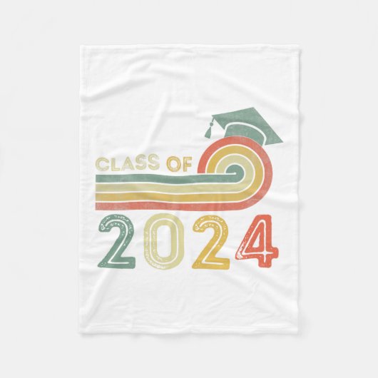CL van 2024 Afstuderen Senior 2024 Fleece Deken (Voorkant)