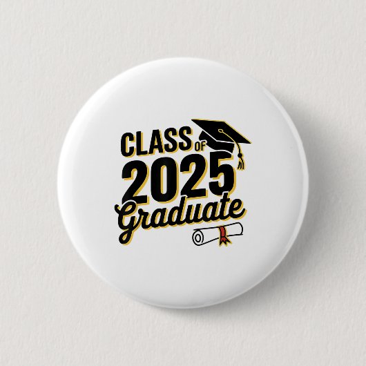 CL van 2025 Afstuderen 2025 _1 Ronde Button 5,7 Cm (Voorkant)