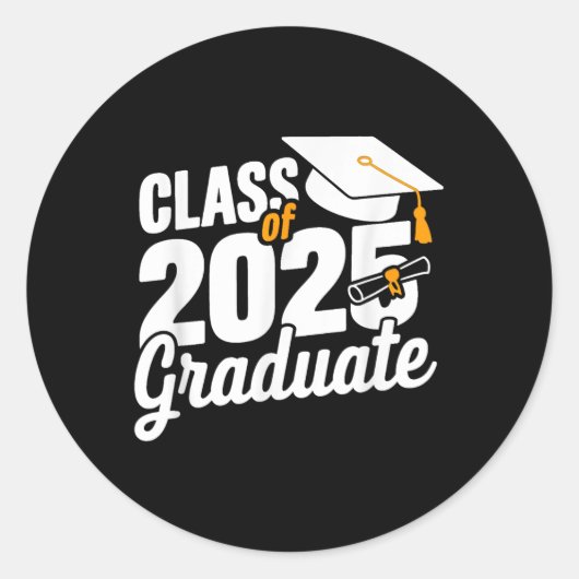 CL van 2025 Afstuderen Afstuderen 2025 Ronde Sticker (Voorkant)