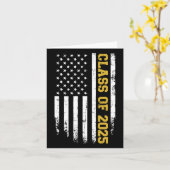 CL van 2025 Afstuderen Amerikaanse vlag Kaart (Gele Bloem)