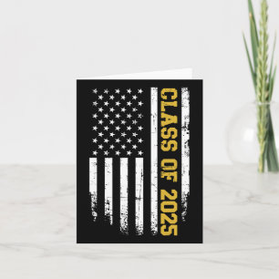 CL van 2025 Afstuderen Amerikaanse  vlag Kaart