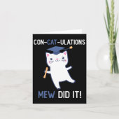 Cl van 2025 Afstuderen mew deed het Cat Lover Grad Kaart (Voorkant)