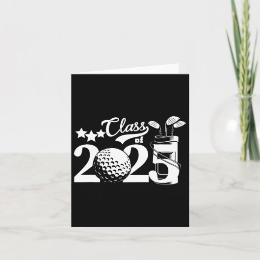 Cl van 2025 Afstuderen Senior 2025 Golfer Golf Pla Kaart (Voorkant)