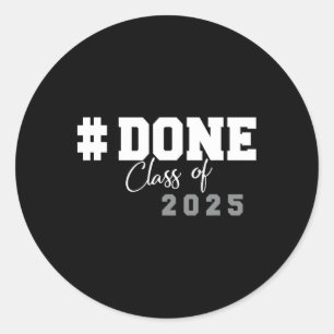 CL van 2025 Afstuderen voor haar Hem Afstudeerder Ronde Sticker