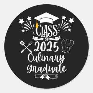 Cl van 2025 Culinair Afstuderen Culinair Chef Grad Ronde Sticker
