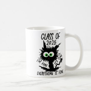 Cl van 2025 Funny Black Cat Koffiemok