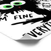 Cl van 2025 Funny Black Cat Poster (Hoek)