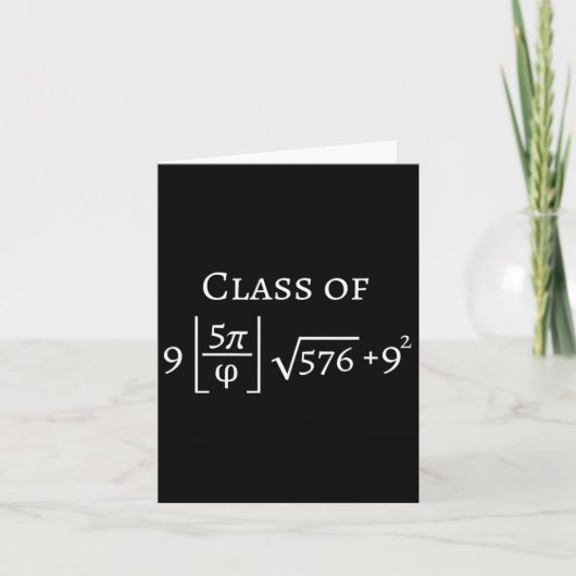 CL van 2025 Grappige Wiskunde PI Senior Afstuderen Kaart (Voorkant)
