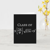CL van 2025 Grappige Wiskunde PI Senior Afstuderen Kaart (Gele Bloem)