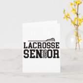 CL van 2025 Lacrosse Senior Night 2 Kaart (Gele Bloem)