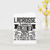 CL van 2025 Lacrosse Senior Night Kaart (Gele Bloem)