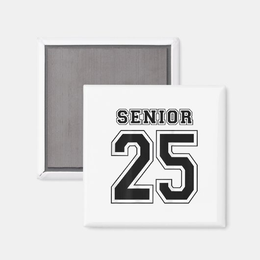 CL van 2025 middelbare school senior 25 op CK Afst Magneet (Voorkant / Achterkant)