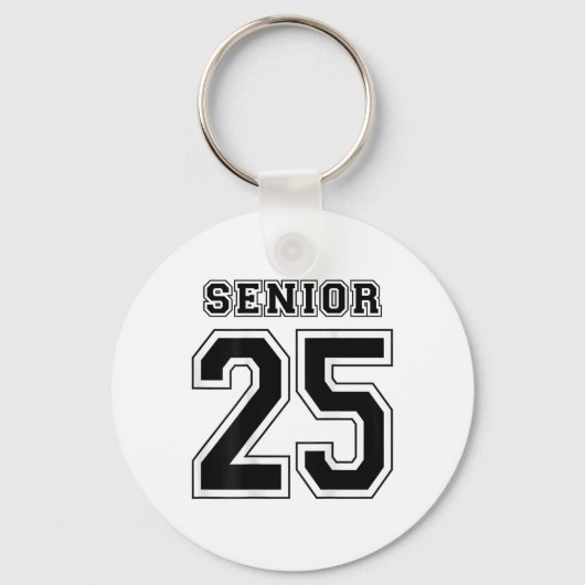 CL van 2025 middelbare school senior 25 op CK Afst Sleutelhanger (Voorkant)