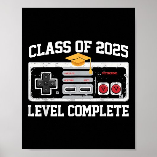 CL van 2025 niveau Complete Video Gamer Senior Gra Poster (Voorkant)