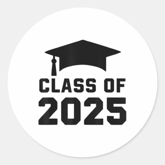 CL van 2025 School Afstuderen _1 Ronde Sticker (Voorkant)