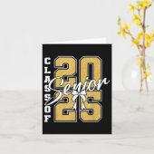 CL van 2025 Senior 2025 Afstuderen Grappige Mannen Kaart (Gele Bloem)