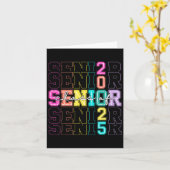 CL van 2025 Senior 2025 Afstuderen Grappige Mannen Kaart (Gele Bloem)