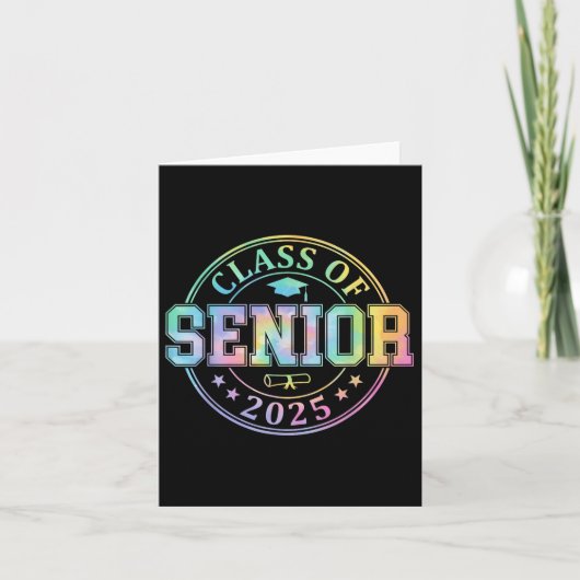 CL van 2025 Senior 2025 Afstuderen Grappige Mannen Kaart (Voorkant)