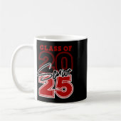 CL van 2025 senior - 2025 Afstuderen rood Koffiemok (Links)