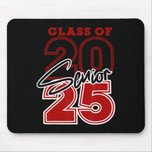CL van 2025 senior - 2025 Afstuderen rood Muismat
