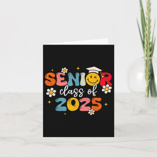 CL van 2025 Senior 2025 Groovy Afstuderen 2025 Wom Kaart (Voorkant)